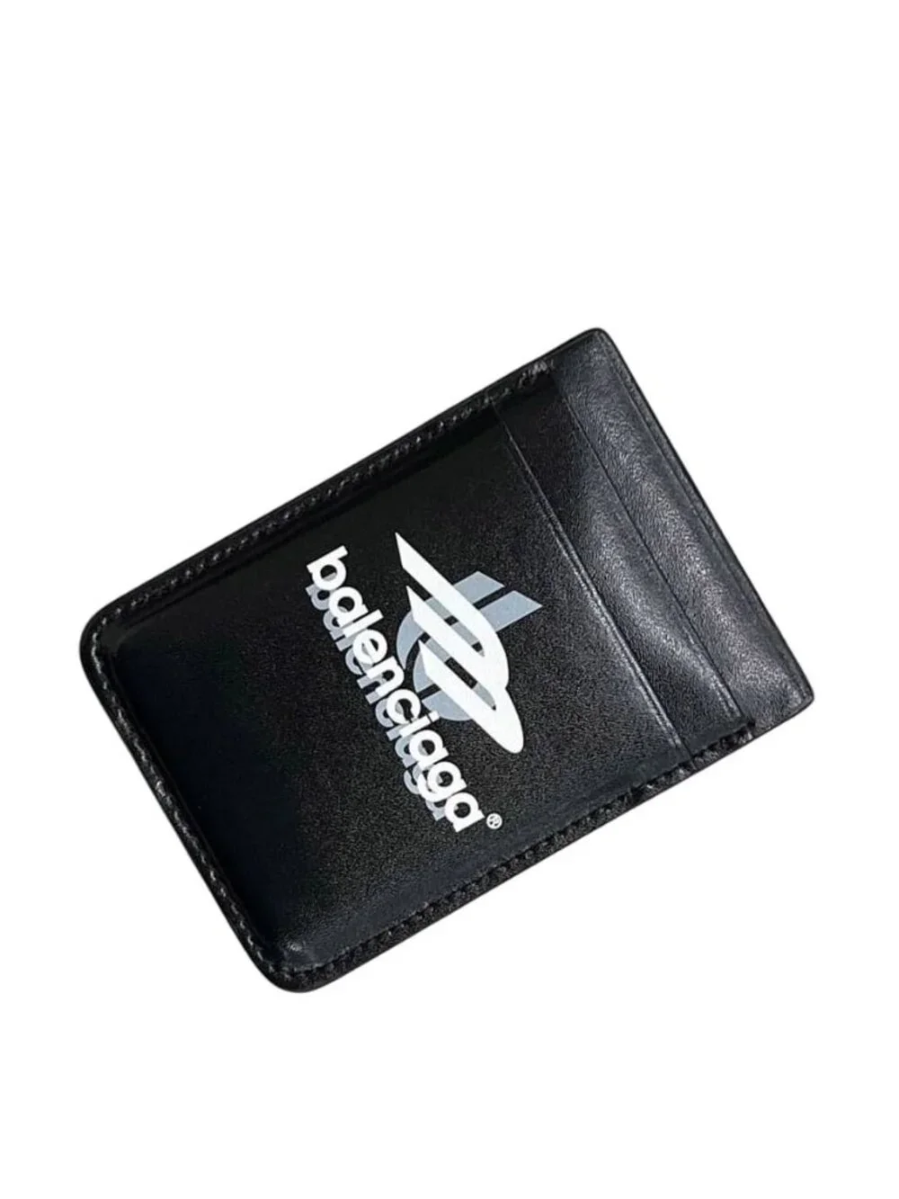Balenciaga Card Holder Magsafe Black Magnet Leather Case